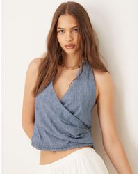 Mango - Cross Body Halter Neck Co-Ord Top - Lyst