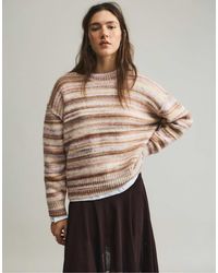 Pull&Bear - Pull rayé - sable - Lyst