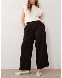 New Look - Pinstripe Wide Leg Trouser Co-Ord - Lyst