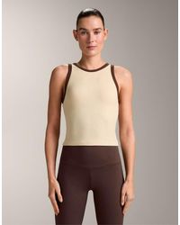Oysho - Rib Modal Blend Long Tank Top - Lyst