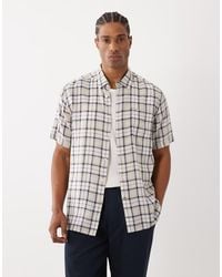 Barbour - Midfield Short Sleeve Small Check Tartan Shirt - Lyst