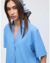 Stradivarius - Button-Up Flowing Shirt - Lyst