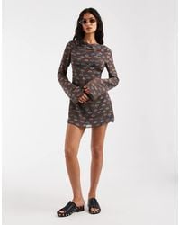 Free People - Jolie Printed Mini Dress - Lyst