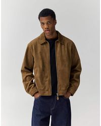 Pull&Bear - Faux Suede Jacket - Lyst