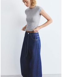 Pull&Bear - Aansluitend T-Shirt Met Kapmouwtjes - Lyst