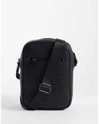 Mango - Borsa A Tracolla 100% Pelle Classica Nera - Lyst