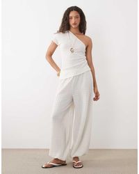 ASOS - Co-ord Sheer Textured Balloon Trouser - Lyst