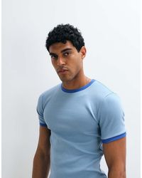 ASOS - Muscle Fit T-shirt With Ringer Detailing - Lyst