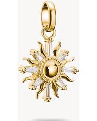 Thomas Sabo - Charm Pendant Sun With Stones Connect-Plated - Lyst