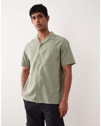 Jack & Jones - – hemd aus leinen-mix - Lyst