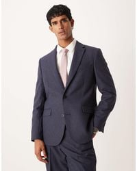 ASOS - Regular Wool Suit Jacket With Pinstripe - Lyst