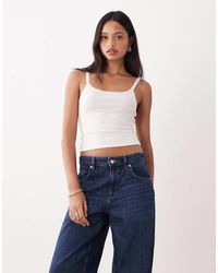 Miss Selfridge - Ruffle Trim Cami Top - Lyst