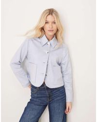 Abercrombie & Fitch - Vegan Suede Button Through Jacket - Lyst