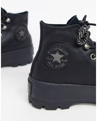 black converse boots