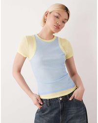 Collusion - Double Layer Short Sleeve T-Shirt - Lyst