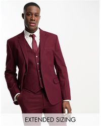 ASOS - Slim Linen Mix Suit Jacket - Lyst