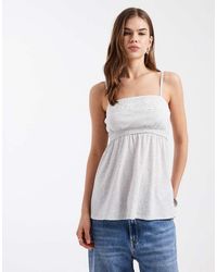 Hollister - Lace Trim Babydoll Cami - Lyst