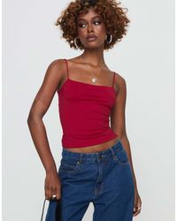 Princess Polly - Elissa Square Neck Open Tie Back Detail Cami Top - Lyst