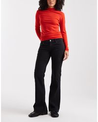 ONLY - Lola Super Low Waist Flared Jeans - Lyst