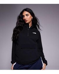 The North Face - Chaqueta Negra Plegable Con Cremallera Corta Kecha Exclusiva En Asos De -Negro - Lyst