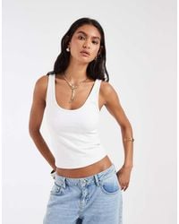 Hollister - Plunge Neck Tank Top - Lyst