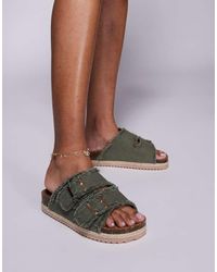 South Beach - Sandali Stile Espadrilles Sfrangiati - Lyst