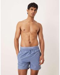 Calvin Klein - Logo Waistband Drawstring Swim Shorts - Lyst