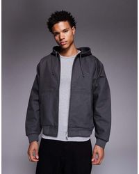 Faded Store - Washed Core Canvas Hooded Jacket - Lyst