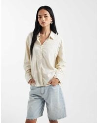 Cotton On - Haven Oversized Dad Shirt Linen Blend - Lyst