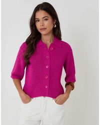 Threadbare - Knitted Yarn Button Up Polo Shirt - Lyst