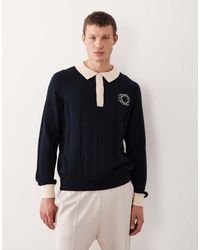 Prohibited - Polo Oversize A Maniche Lunghe Con Logo - Lyst