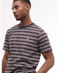 Element - Icon Embroidered Striped T-shirt - Lyst