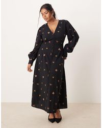 Nobody's Child - Shannon Embroidered Midi Dress - Lyst