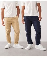 ASOS - 2 Pack Skinny Chinos - Lyst