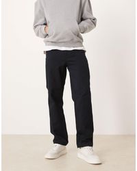 ARKET - Twill Straight Leg Trousers - Lyst