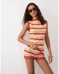 ASOS - Knitted Micro Short Co-ord - Lyst