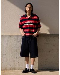 Bershka - Contrast Skater Denim Bermuda Shorts - Lyst