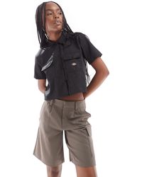 Dickies - Cropped Work Shirt With Pockets - Lyst