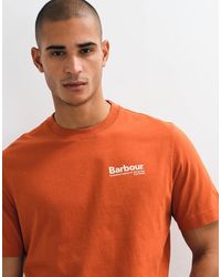 Barbour - Birchcliffe Short Sleeve Relaxed Graphic T-Shirt With Back Print - Lyst