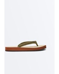 Oysho - Braided Rope Beach Sandals - Lyst