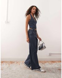 Collusion - Bengaline Tailored Low Rise Trousers - Lyst