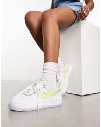 Air force 1 shadow - baskets - , menthe et rose Nike en coloris Blanc | Lyst