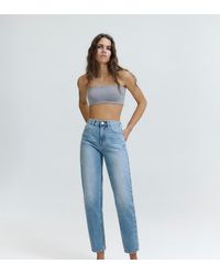 Pull&Bear - Petite High-waist Mom Fit Jeans - Lyst