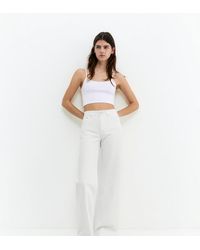 Pull&Bear - Tall Straight Wide-Leg Jeans - Lyst