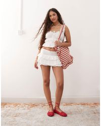 Miss Selfridge - – gestufter minirock - Lyst