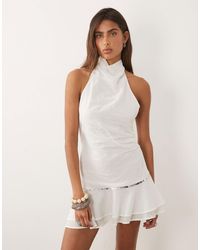 Mango - – hochgeschlossenes strandkleid - Lyst