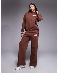 Nike - Phoenix Fleece High Waisted Oversized Wide Leg joggers - Lyst