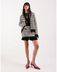 ASOS - Knitted Tweed Skort Co-ord - Lyst