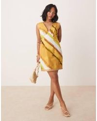Never Fully Dressed - Petite Frill Hem Mini Shift Dress - Lyst