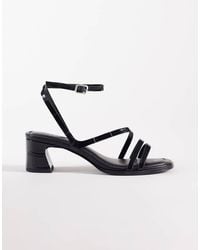 ASOS - Honeybee Mid Block Heeled Sandals - Lyst